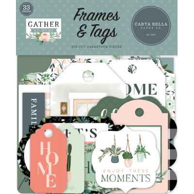 Carta Bella Gather At Home Die Cuts - Frames & Tags